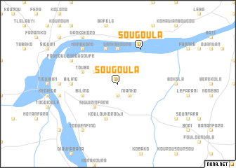 map of Sougoula