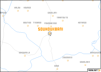 map of Souhoukbani