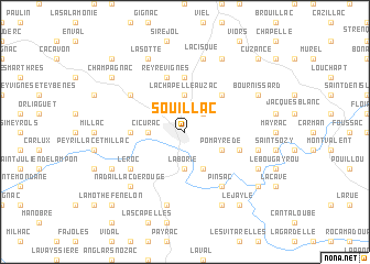 map of Souillac