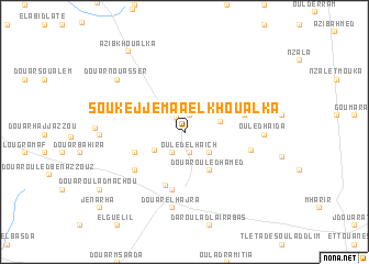 map of Souk ej Jemaa el Khoualka
