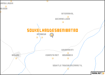 map of Souk el Had des Beni Batao