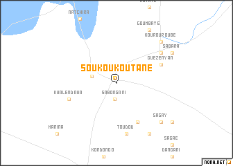 map of Soukoukoutane