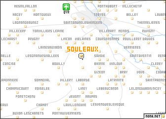 map of Souleaux