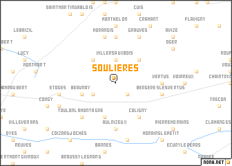 map of Soulières