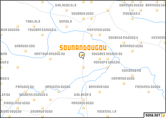 map of Sounandougou