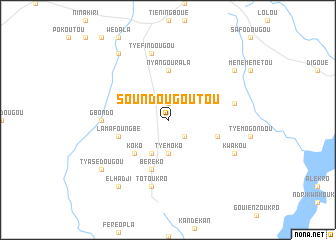 map of Soundougoutou