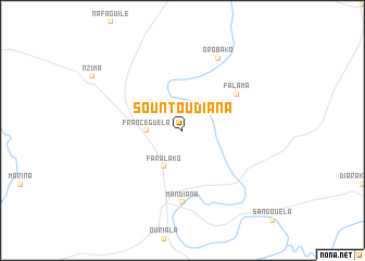 map of Sountou Diana