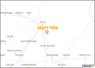 map of Sountyana