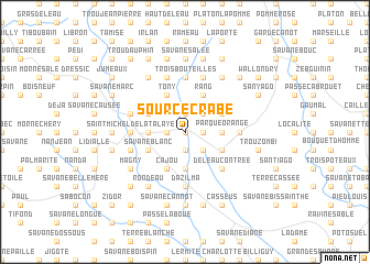 map of Source Crabe