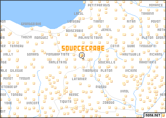 map of Source Crabe