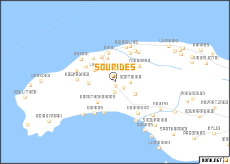 map of Sourídes