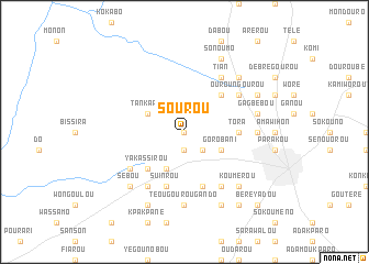 map of Sourou