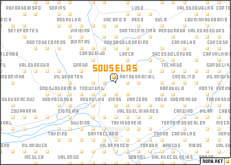 map of Souselas
