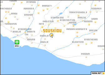map of Souskiou