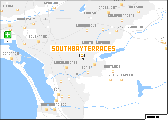 map of South Bay Terraces