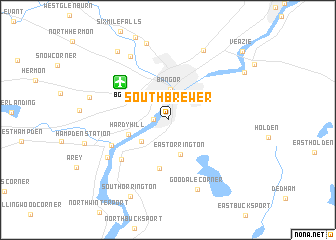 map of South Brewer