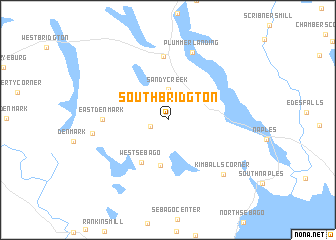 map of South Bridgton