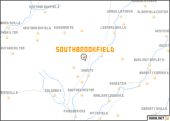 map of South Brookfield