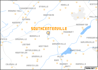 map of South Centerville