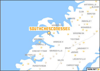 map of South Chesconessex