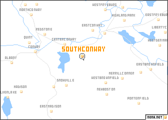 map of South Conway