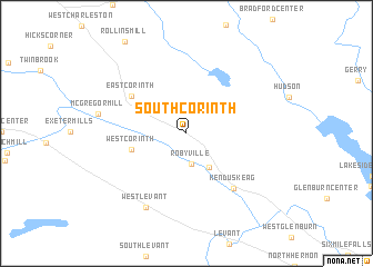 map of South Corinth