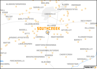 map of South Creek