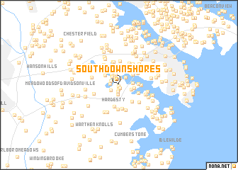 map of South Down Shores