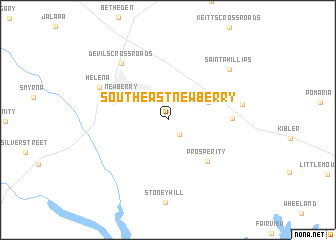map of Southeast Newberry