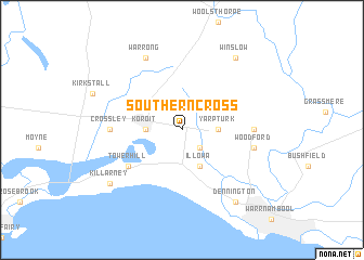 map of Southern Cross