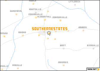map of Southern Estates