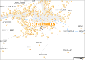 map of Southern Hills