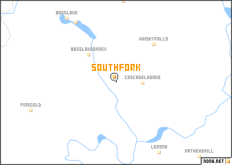 map of South Fork