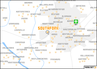 map of South Fork