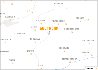 map of South Gap