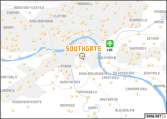 map of Southgate