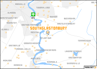 map of South Glastonbury