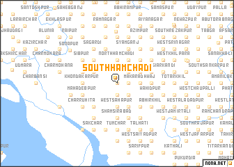 map of South Hāmchādi