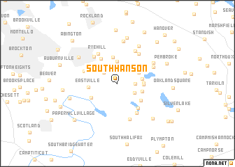 map of South Hanson
