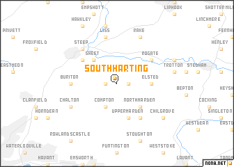 map of South Harting