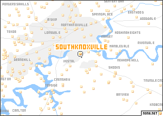 map of South Knoxville