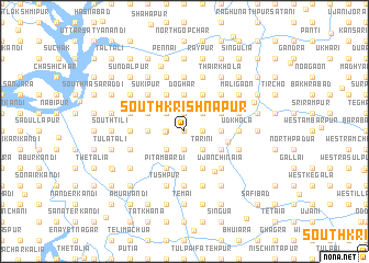 map of South Krishnapur