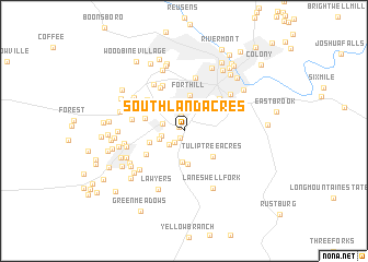 map of Southland Acres