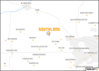 map of Southland