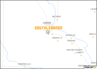 map of South Lebanon