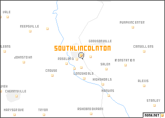 map of South Lincolnton