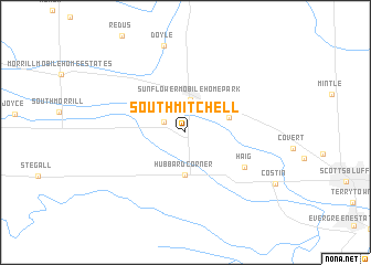 map of South Mitchell