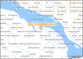 map of South Nabābganj