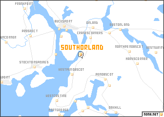 map of South Orland