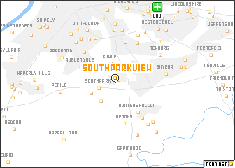 map of South Park View